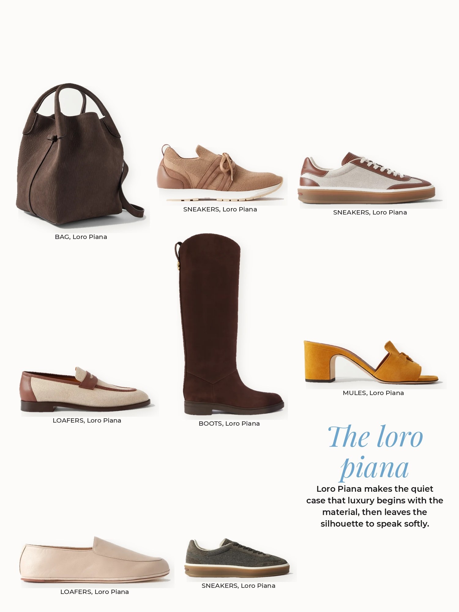 Loro piana collage: Loro Piana
