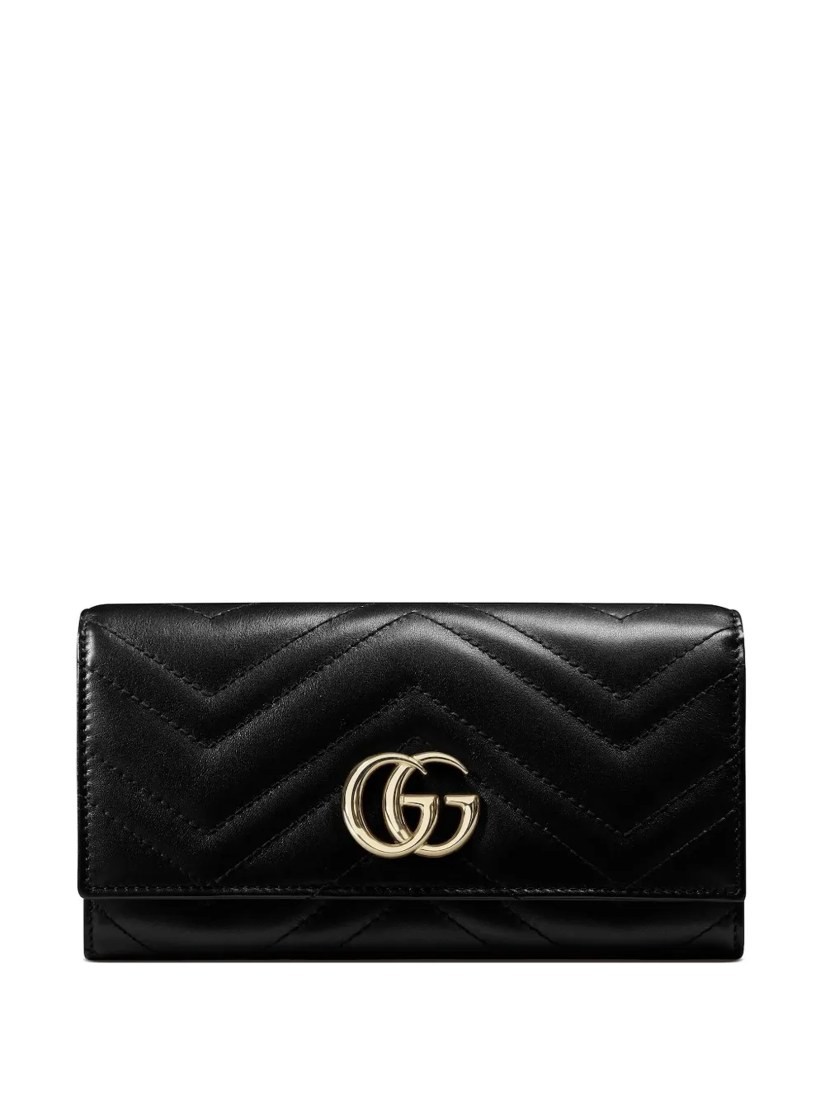 GG Marmont chevron logo wallet