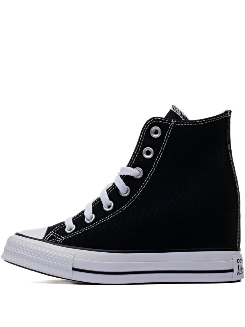 Chuck Taylor All Star Wedge Platform Hi Black White sneakers