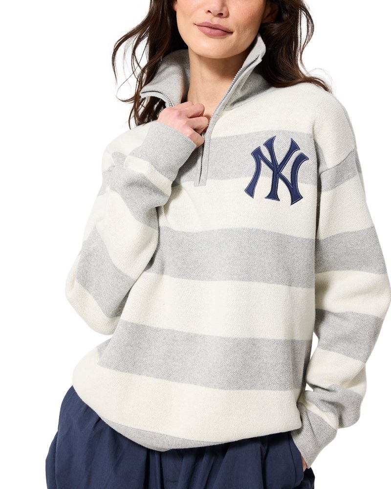 1/4 Zip Patch Sweater