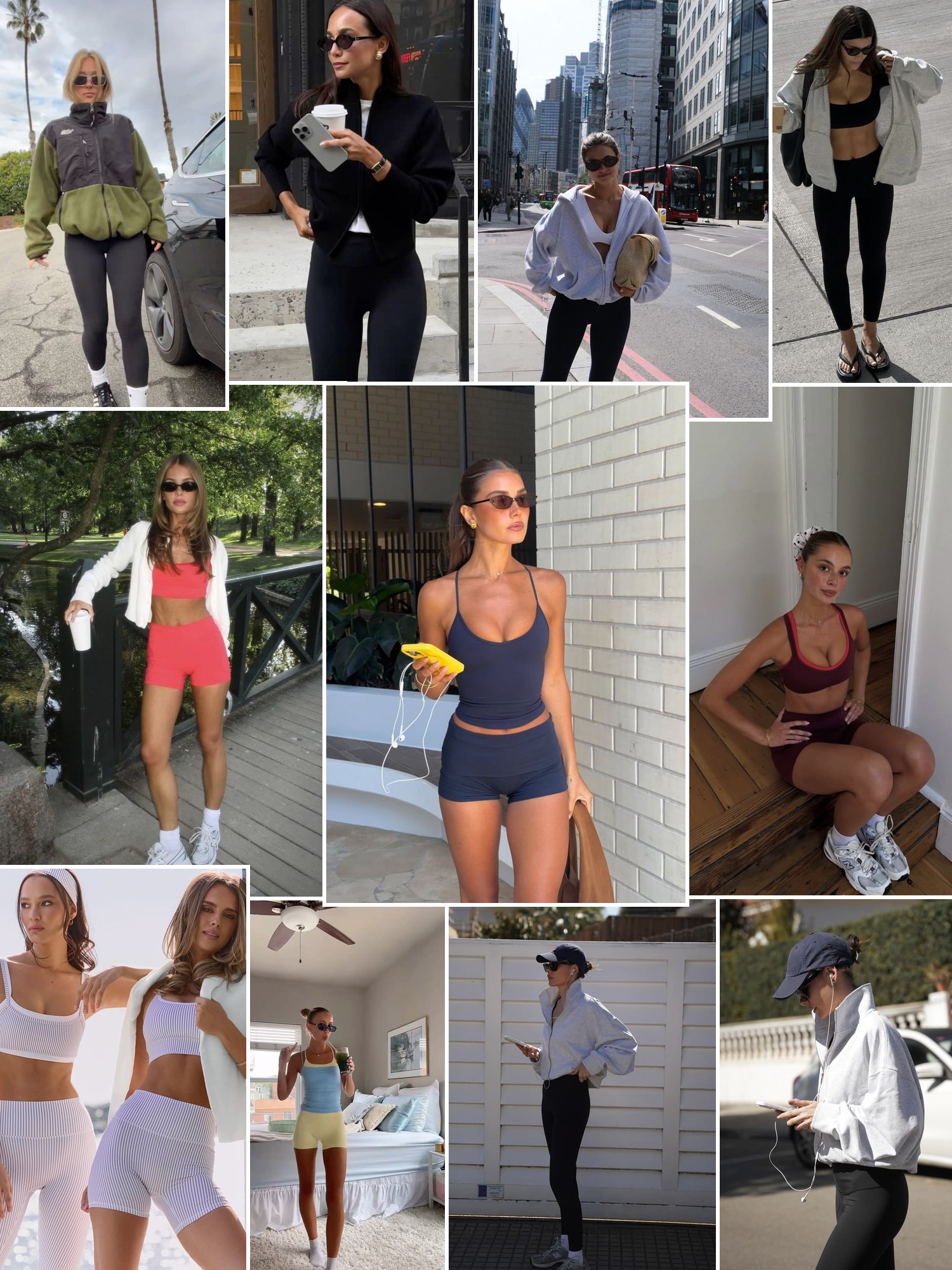 Collage of buttery high-rise leggings and similar looks