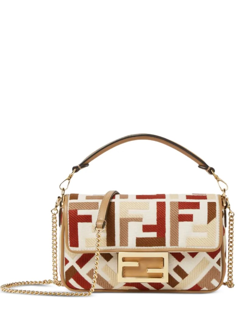 Mini Baguette FF-motif clutch bag