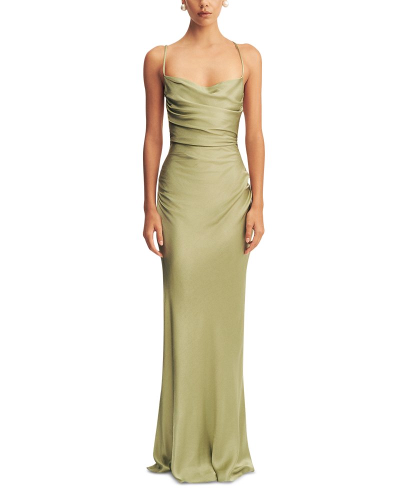 La Lune Lace Up Back Maxi Dress