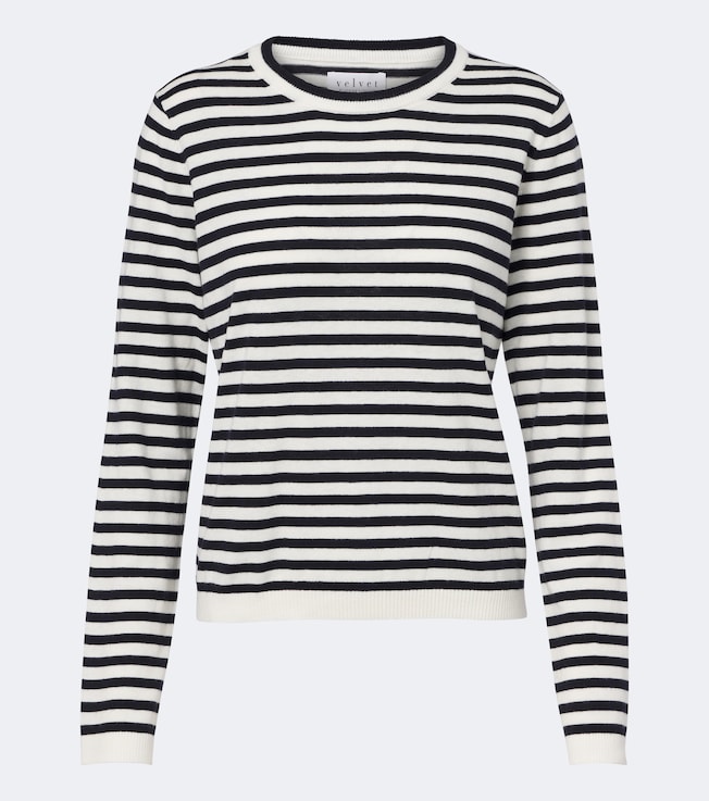 Roxy striped cotton and cashmere T-shirt