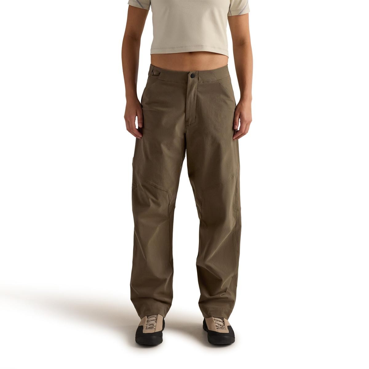 Clarkia Cotton Wide-Leg Pants, Women's, Mongoose