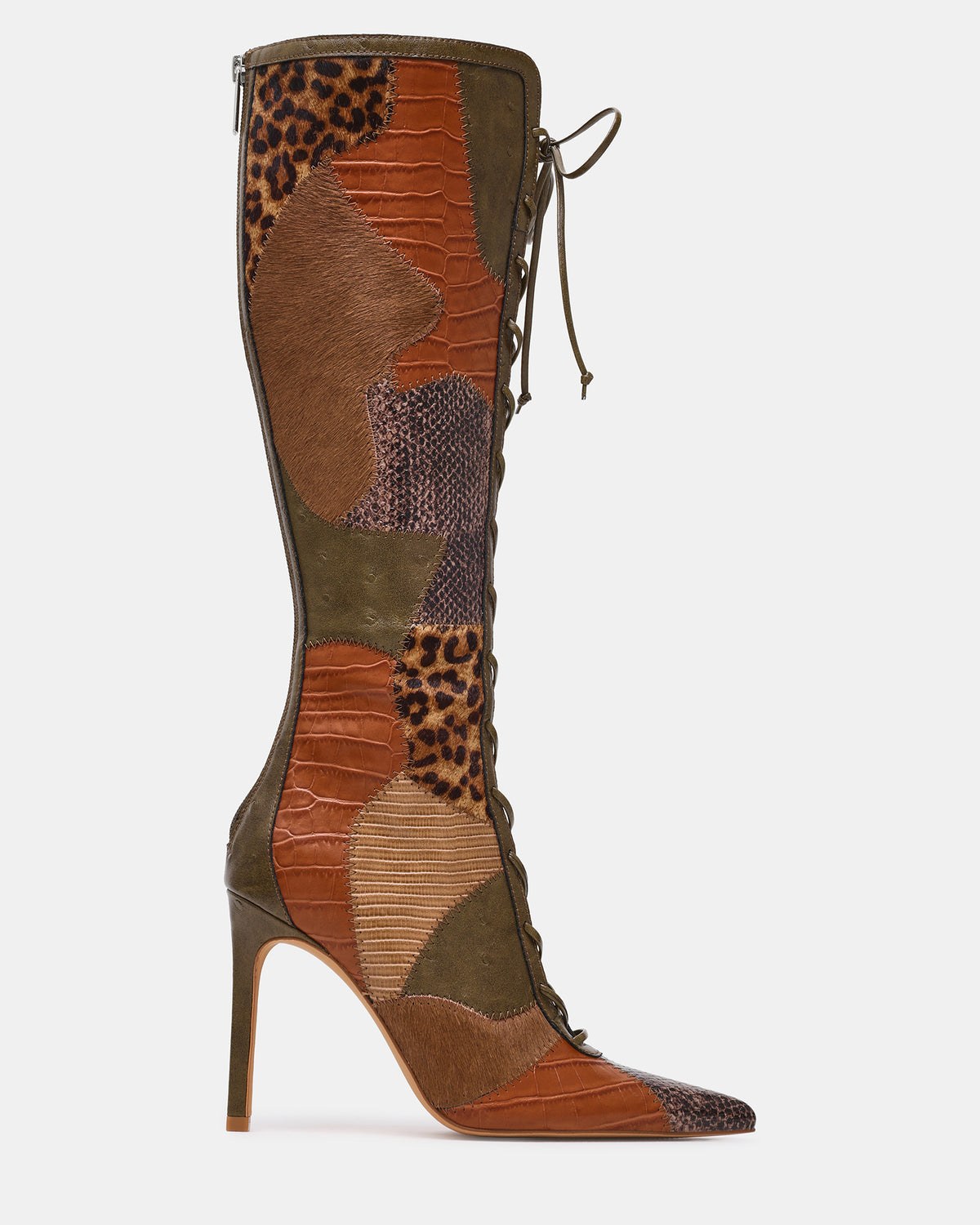 Marelyn Olive Multi Knee-High Boots