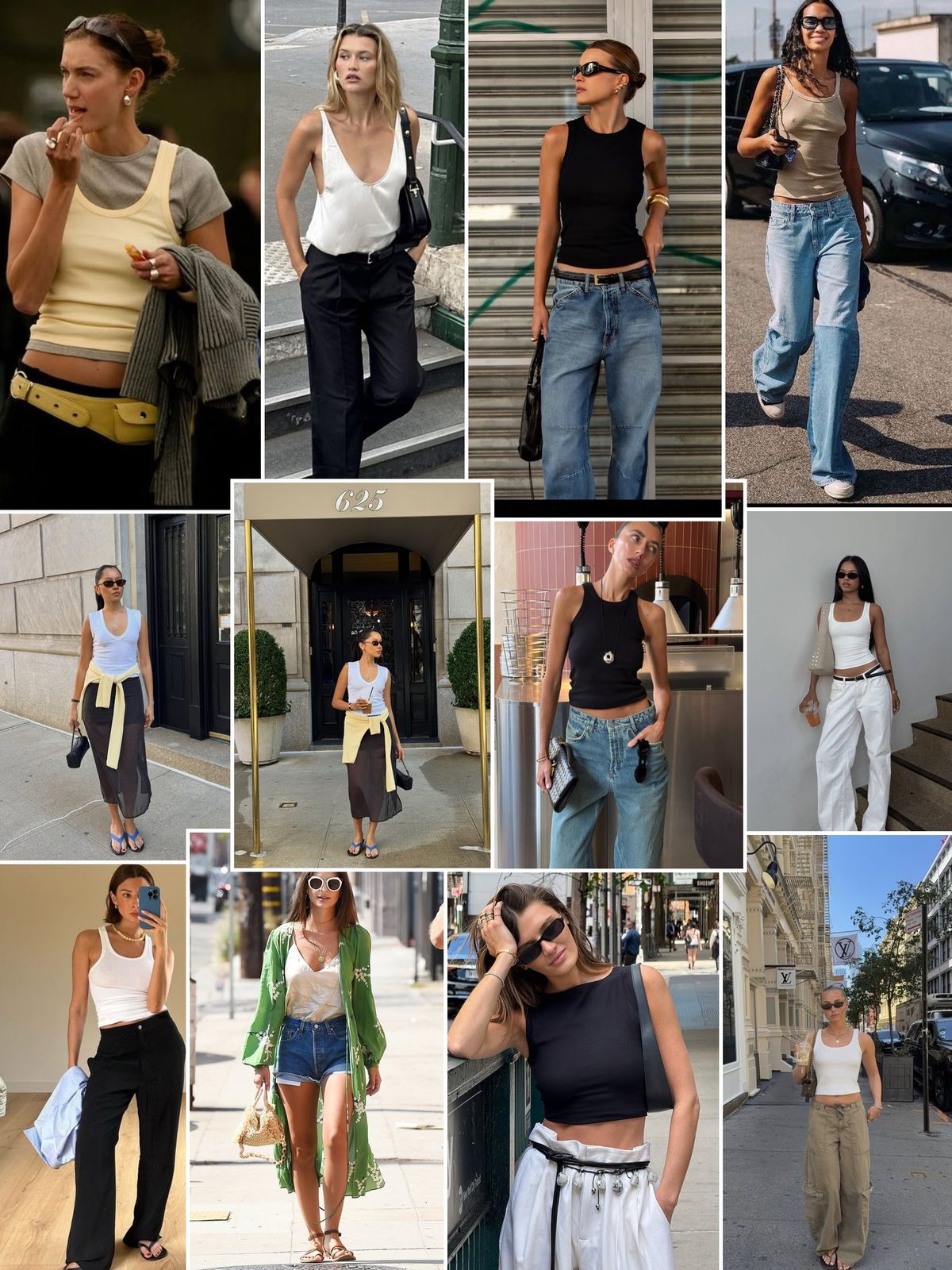 Base Layer Tanks collage