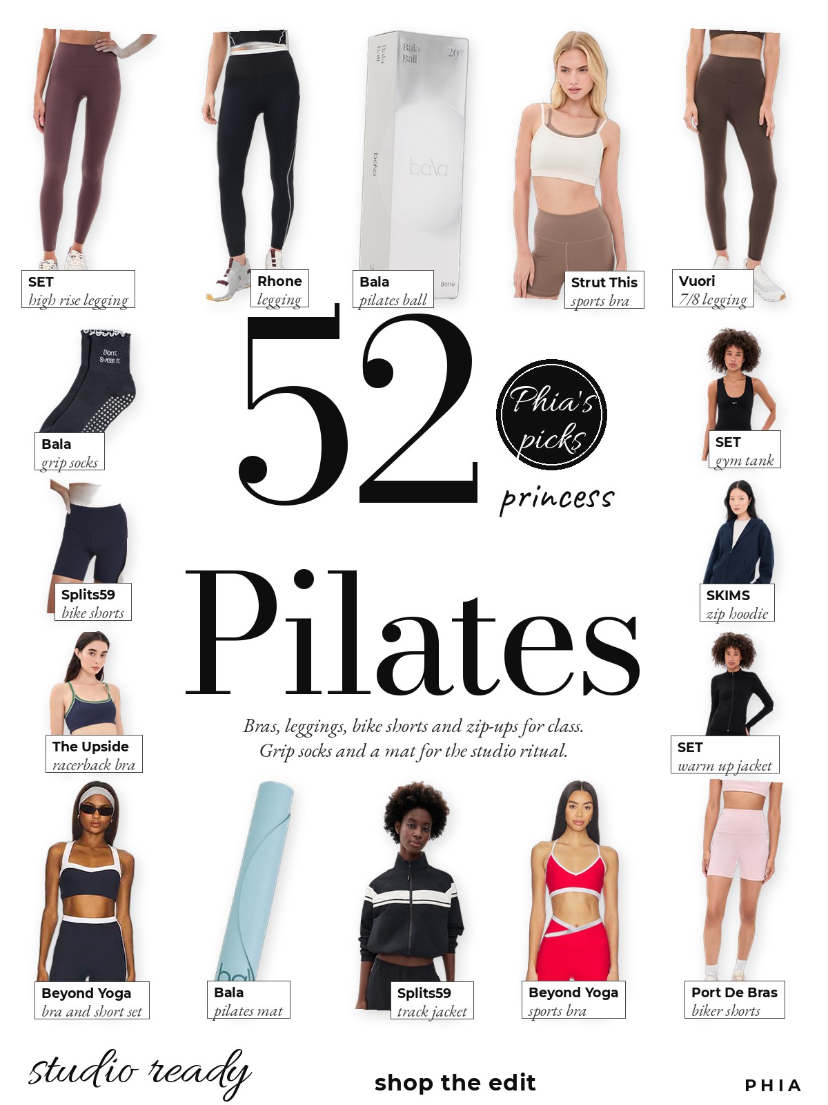Pilates Princess collage