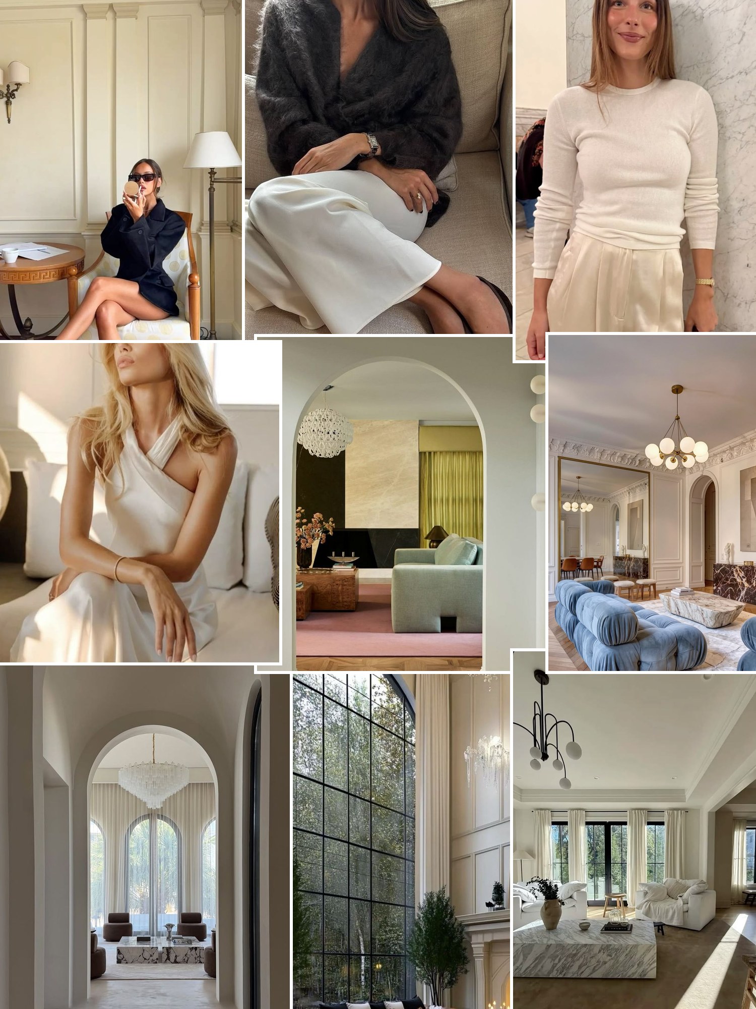 Street style collage of women wearing gift ideas for women who have everything