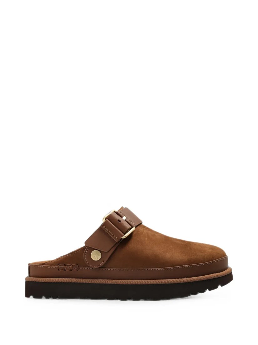 Goldenstar Villa buckle-detail mules