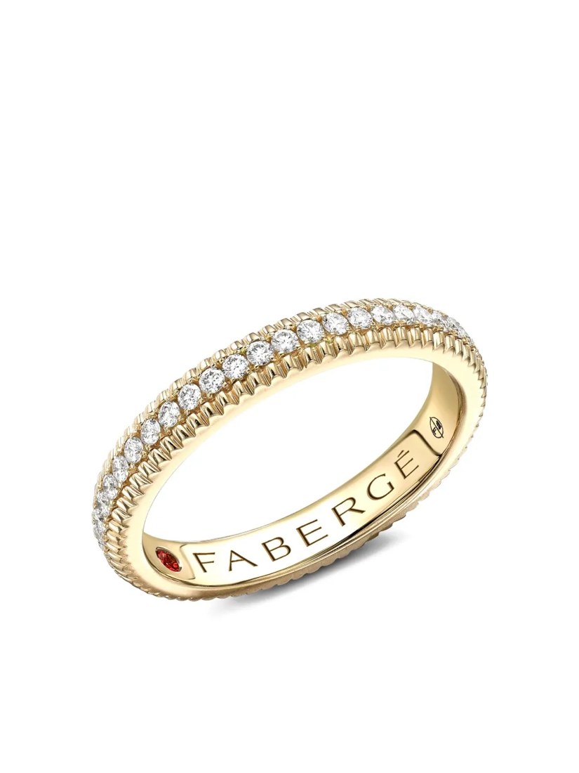18K yellow gold Colours Of Love diamond ring