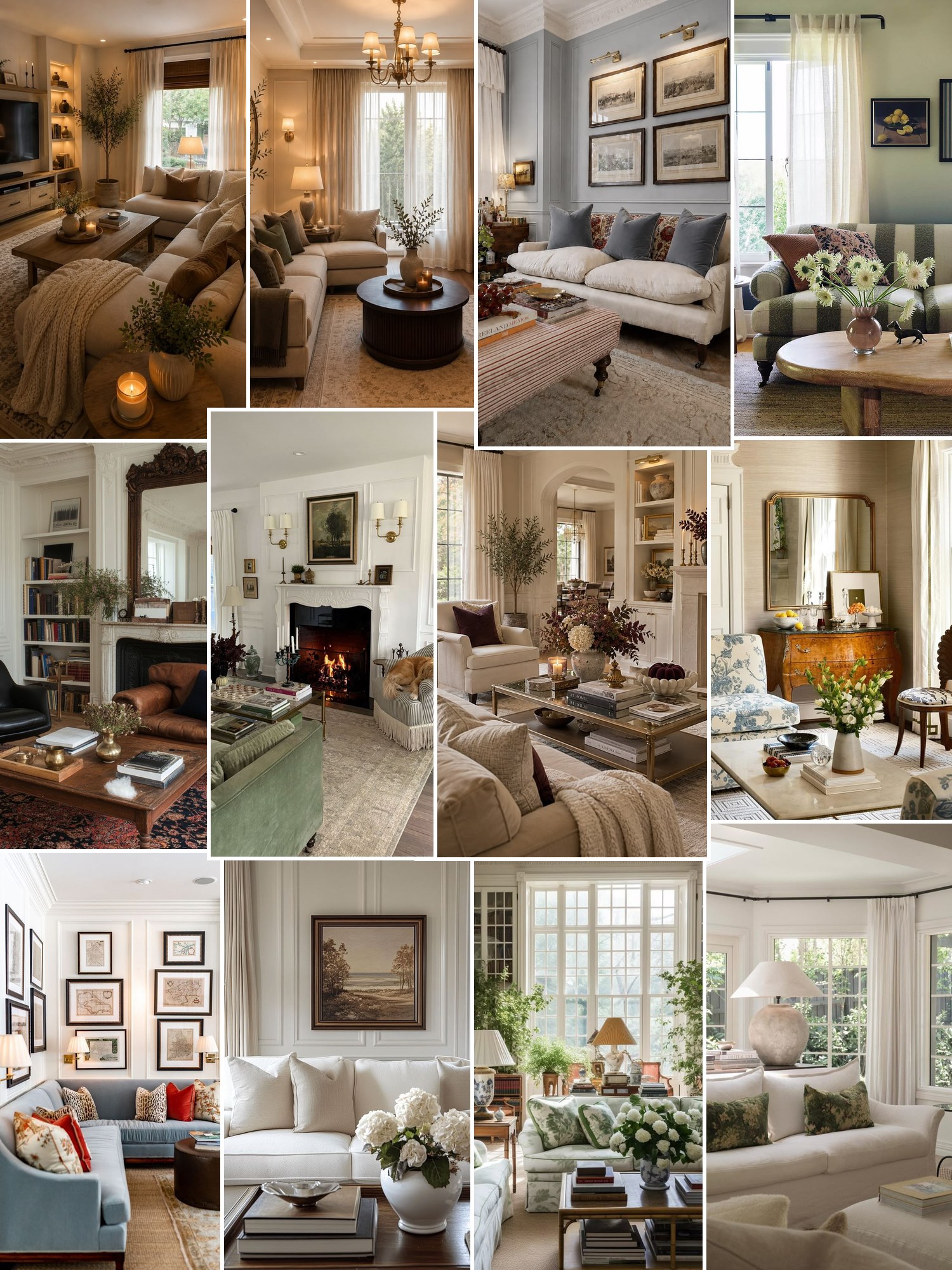 Collage of classic table lamps and similar looks