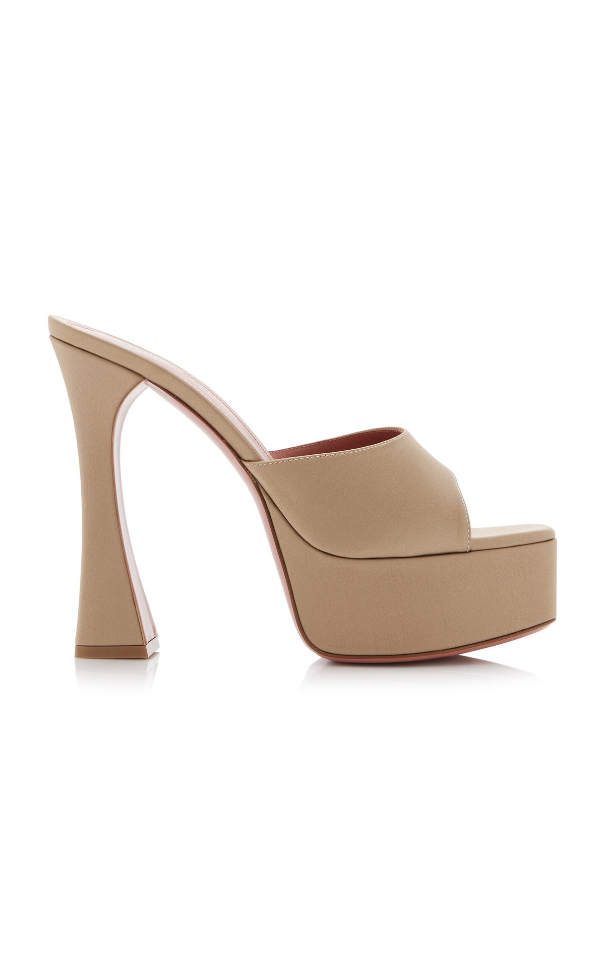 Dalida Satin Platform Mules