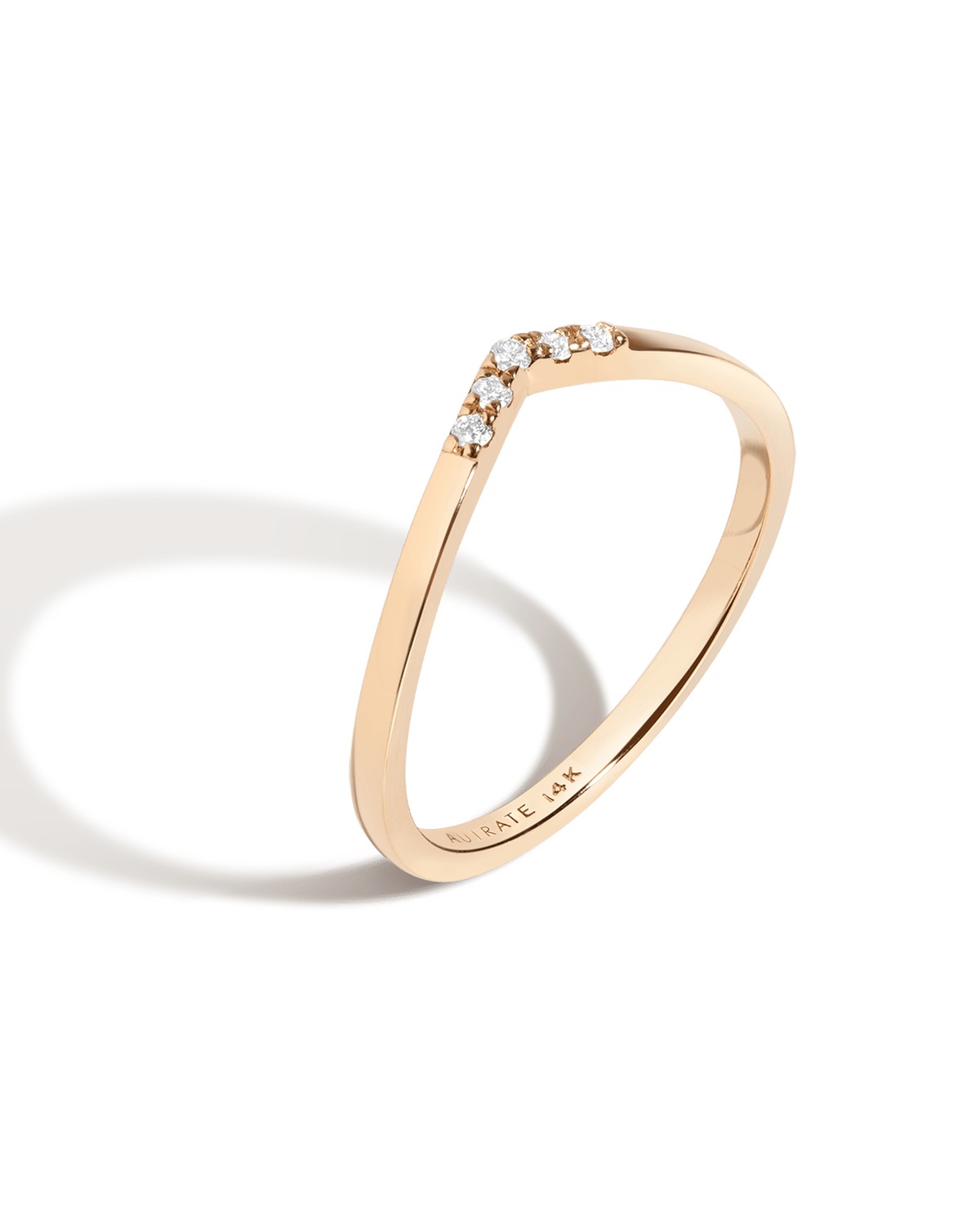 Diamond Brooklyn Bridge Ring in 14k Yellow Gold