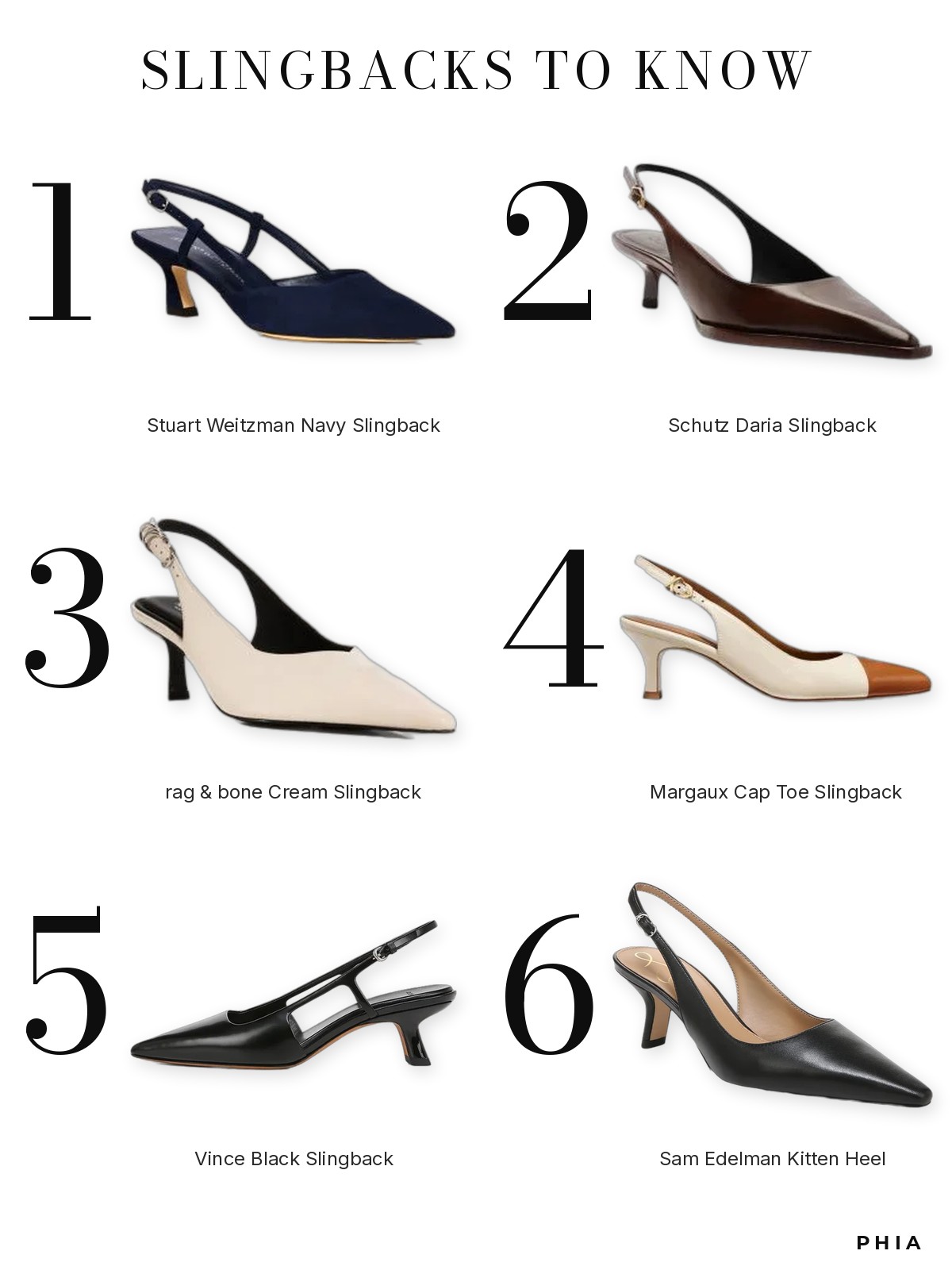 The Slingback Strut collage