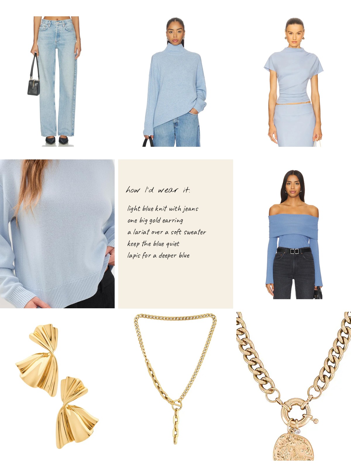 Blue and Gold collage