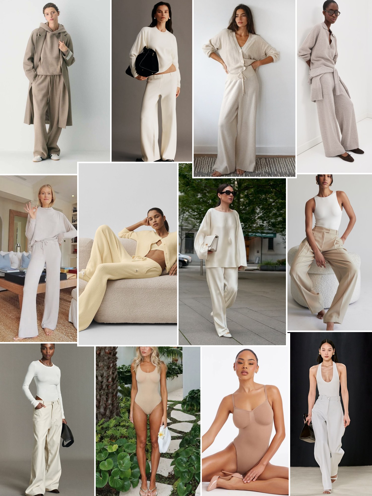 Collage of seamless sculpting bodysuits and similar looks