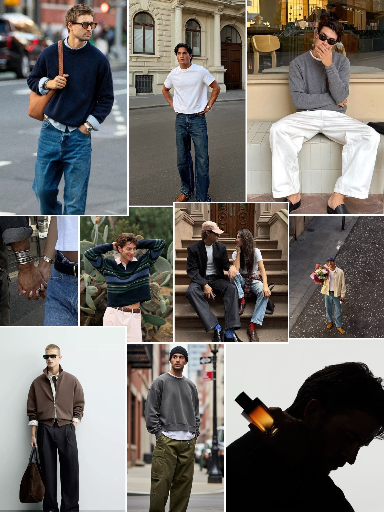 Street style collage of women wearing birthday gifts for boyfriend