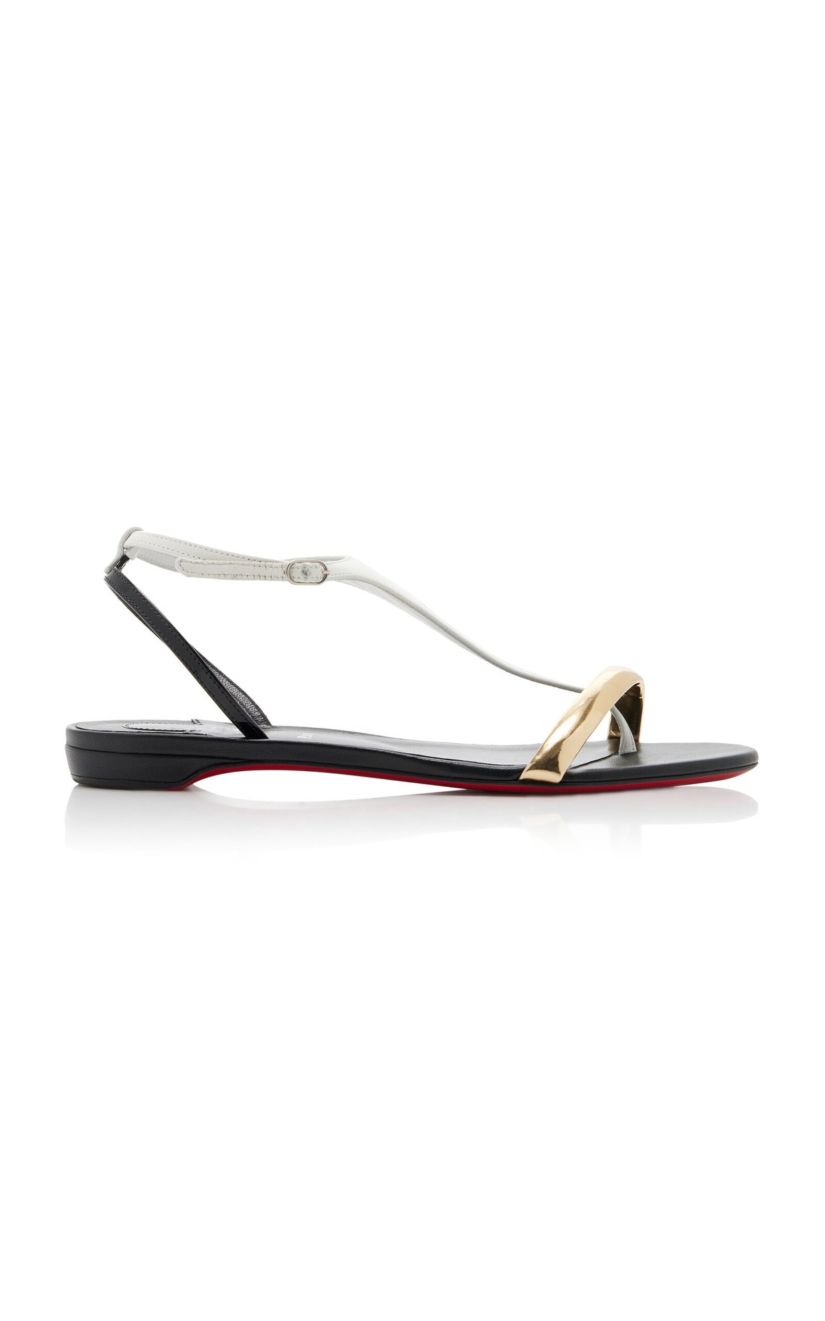 Athinita Hardware-Detailed Leather Sandals