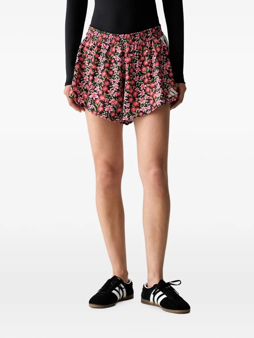 Floral-print 3-Stripes shorts