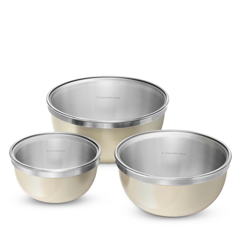 6 Piece Mixing Bowl and Glass Lid Set