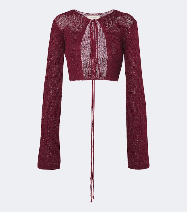 Alma cropped sequined cardigan