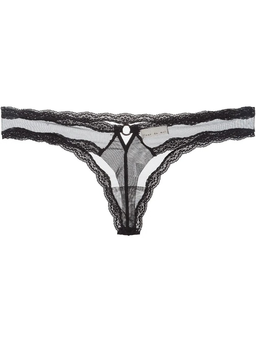 Fleur Du Mal Sheer tulle thong