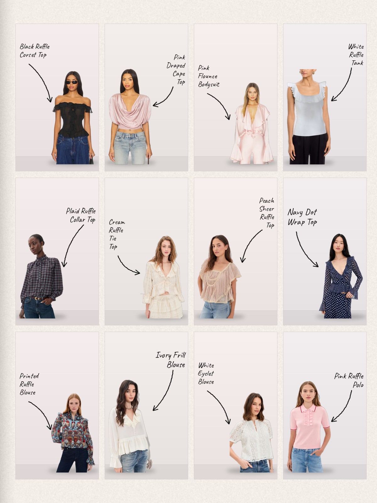 Frill Factor collage