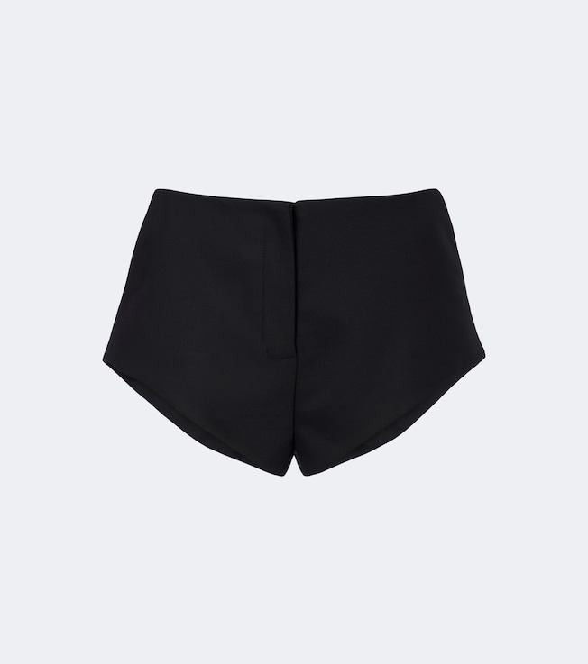 Wool-blend shorts