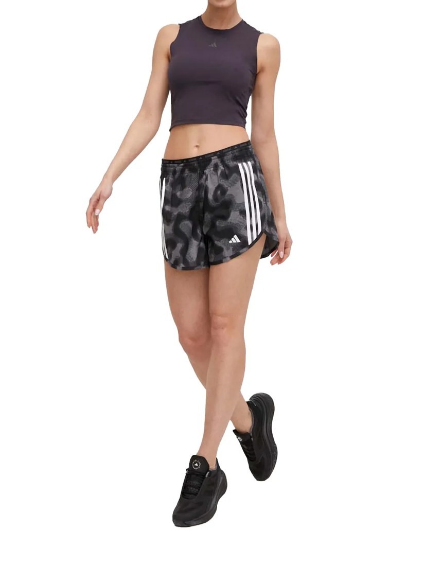 Own the Run 3-Stripes allover print shorts