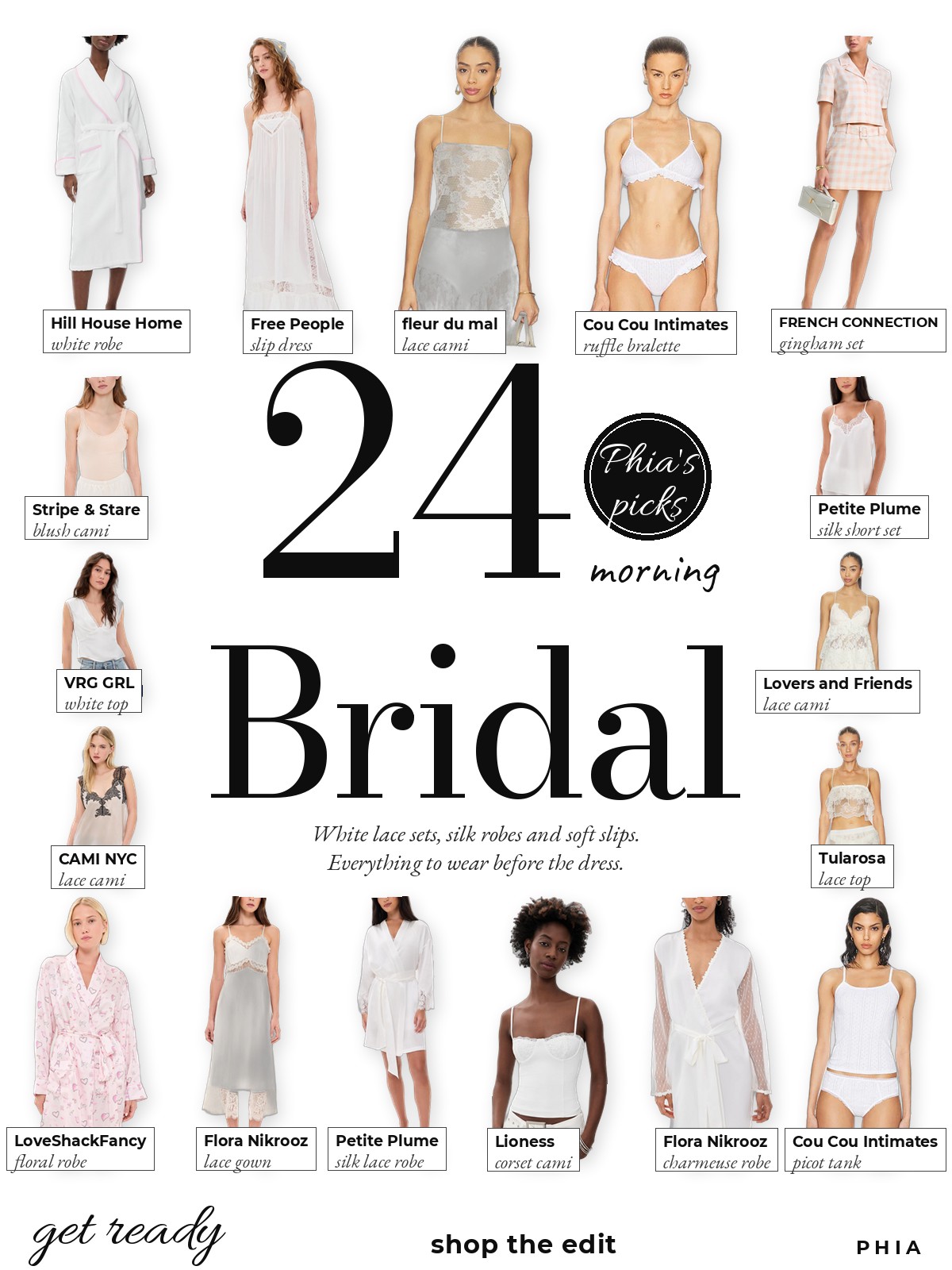 Bridal GRWM collage