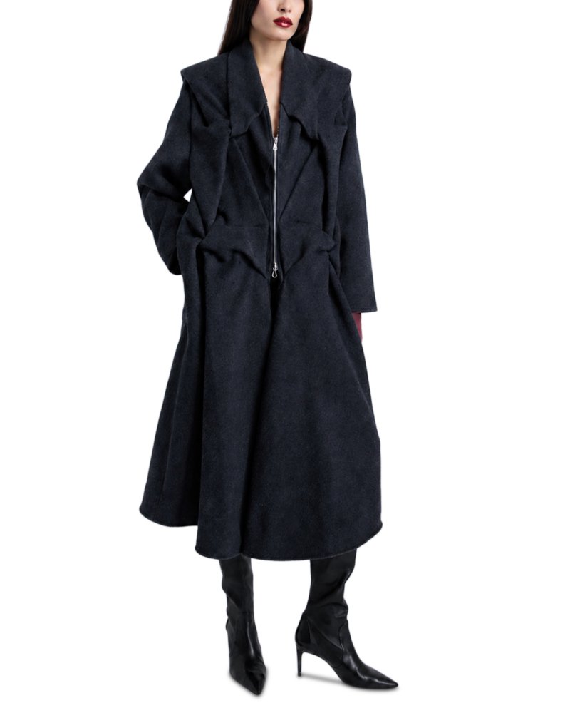 Kate Wool Blend Draped Coat