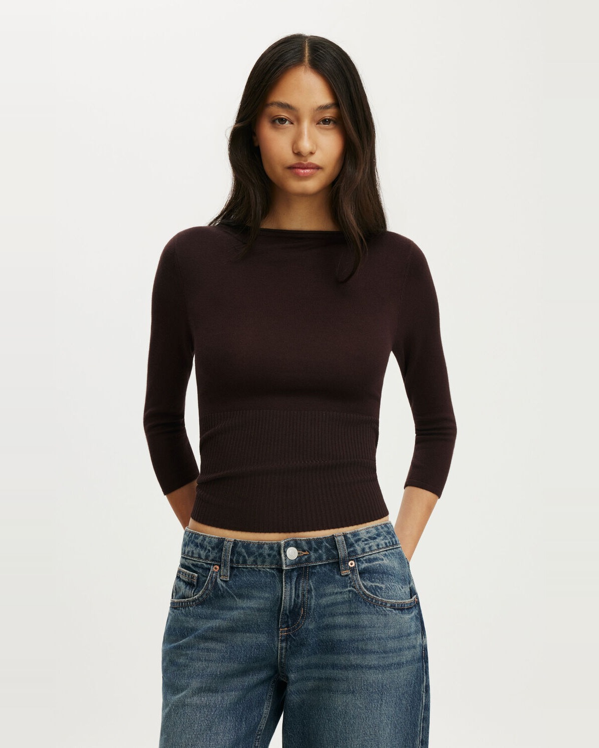 Close Knit Boat Neck