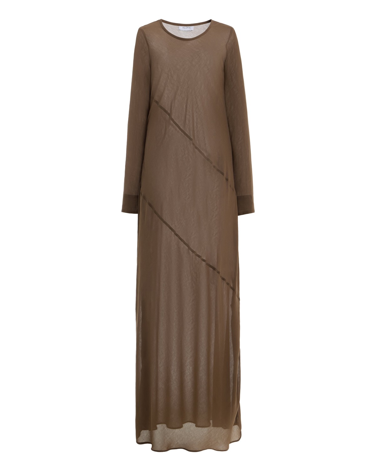 Long-Seam Georgette Gown