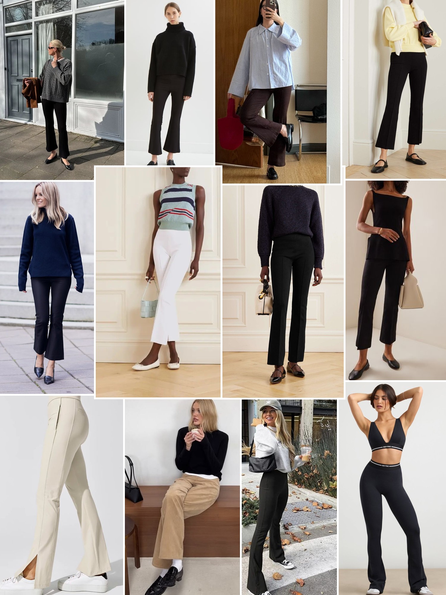 Collage of runway looks, campaign shots and street style outfits that capture the High Sport mood