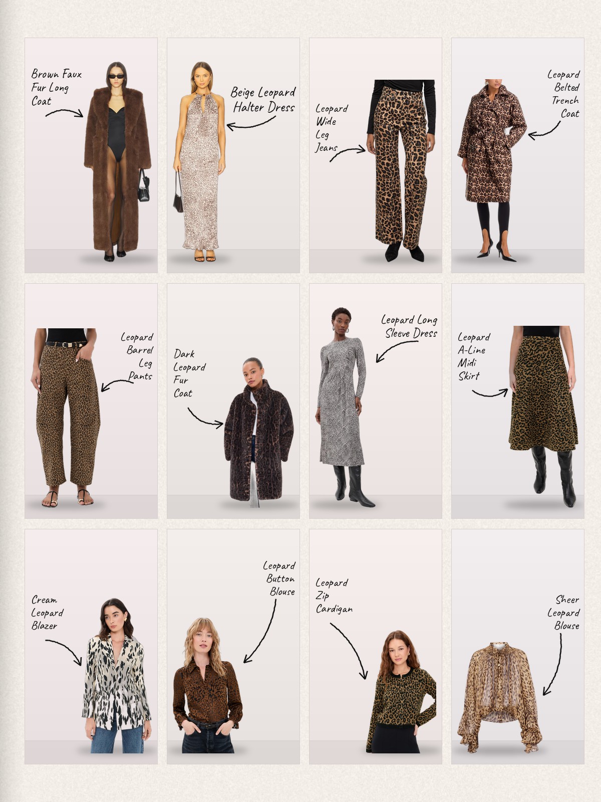 Curated Cheetah collage