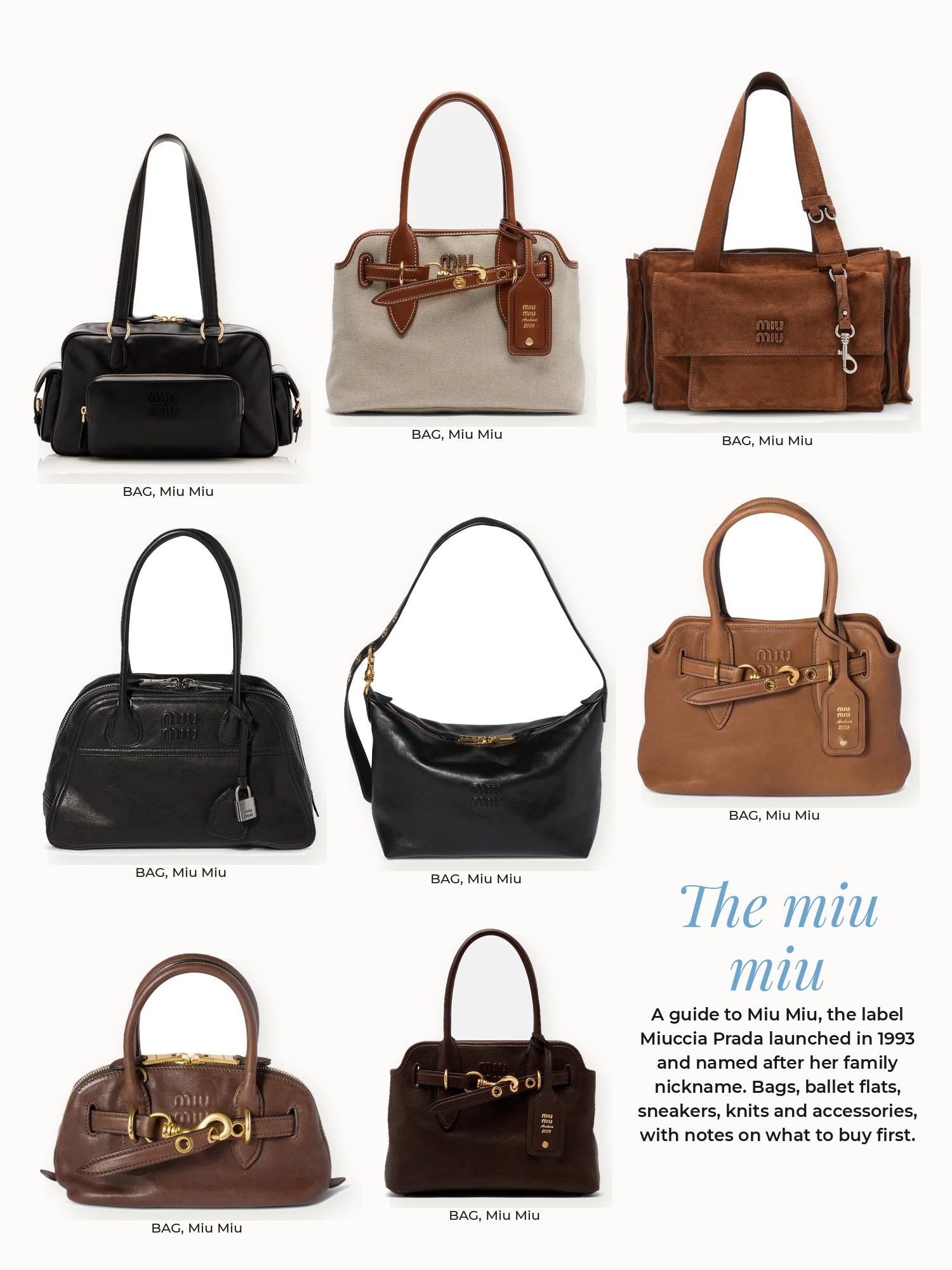 Miu miu collage: Miu Miu
