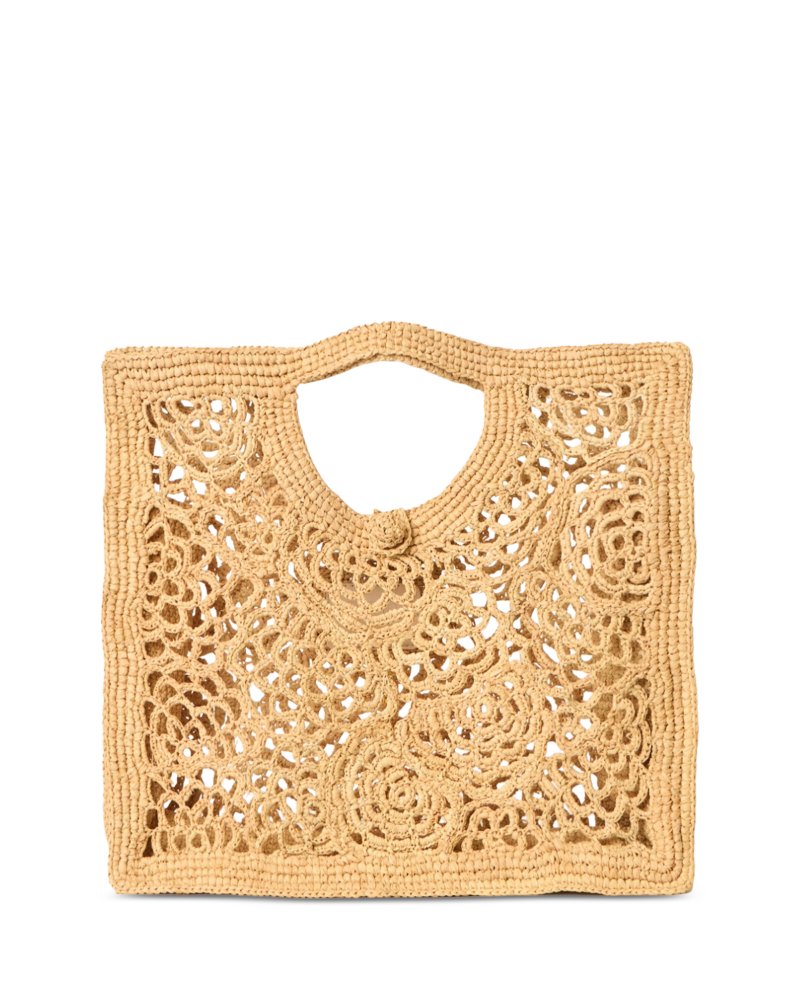 Lacera Small Raffia Tote Bag