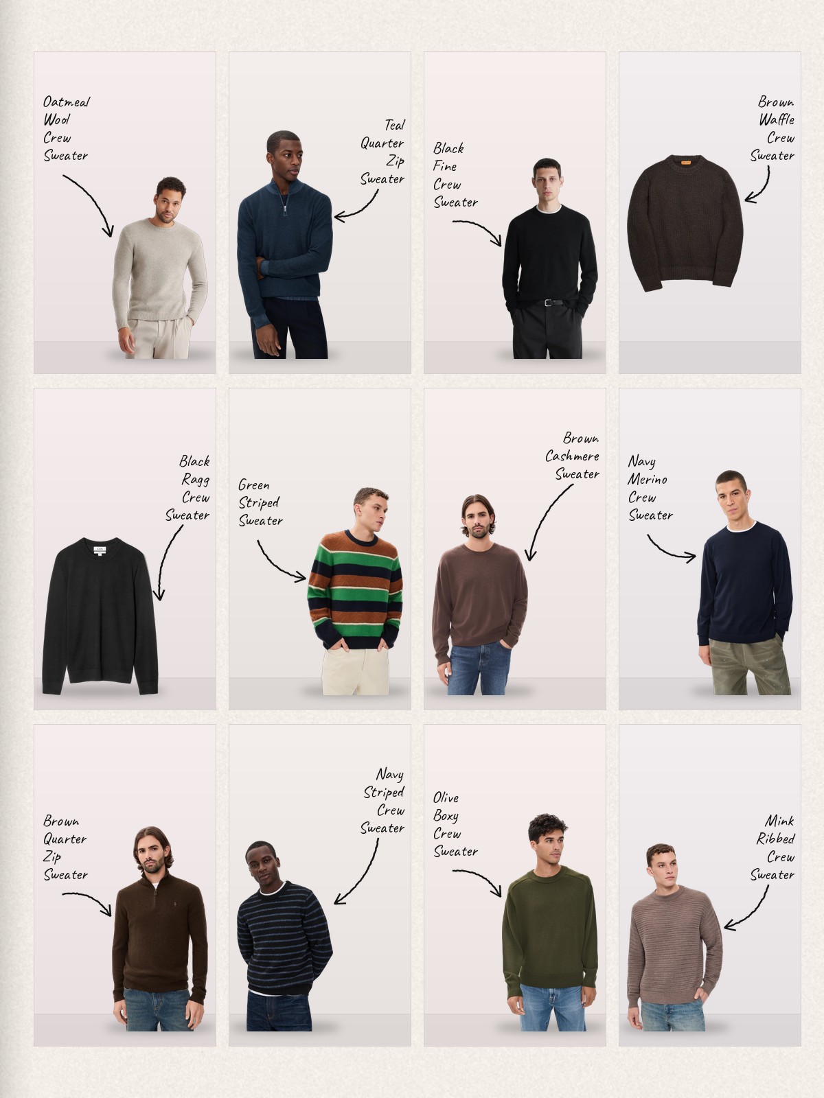 Merino Knit collage
