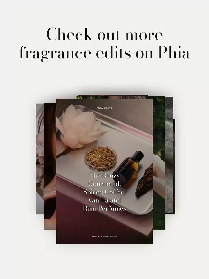 Animated slideshow: check out more fragrance edits on Phia, flipping through The Boozy Gourmand, Tom Ford Perfume Dupe, Strawberry Perfume Is Mostly a Lab Trick, and I Love It Anyway, Smoky Perfumes for Sweater Weather, Flowerbomb Perfume and the Diamond Grenade That Made Florals Loud, Mugler Alien Goddess, Angel and the Vanilla and Jasmine Perfumes Around Them, Vanilla Bourbon Perfume for Cold Nights and Low Lighting, YSL Perfume
