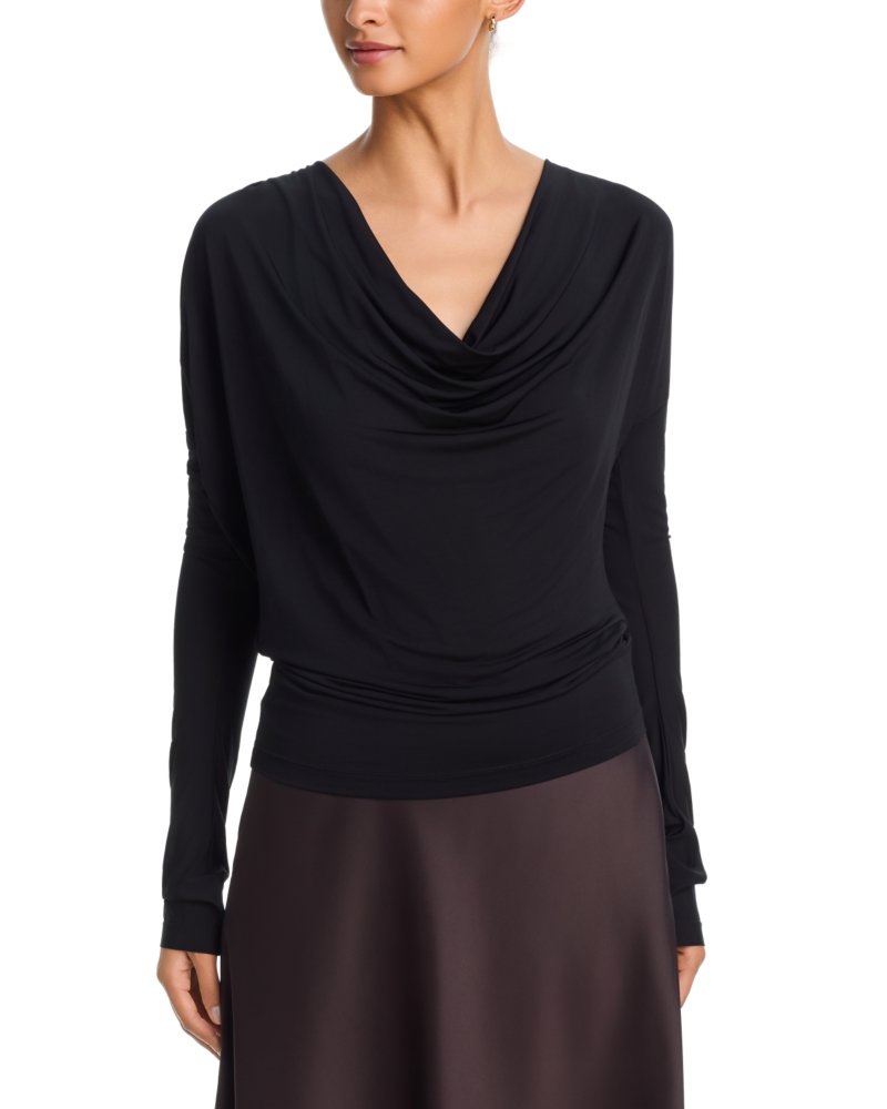 Cowl Neck Long Sleeve Top