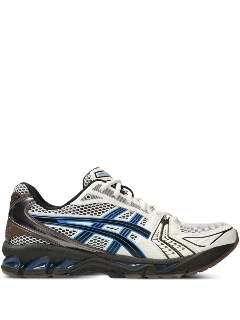 Gel-detail lace-up sneakers