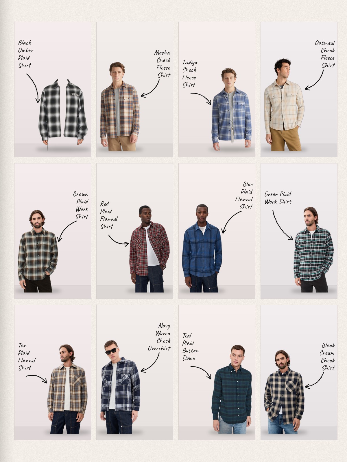 Broken Plaid collage