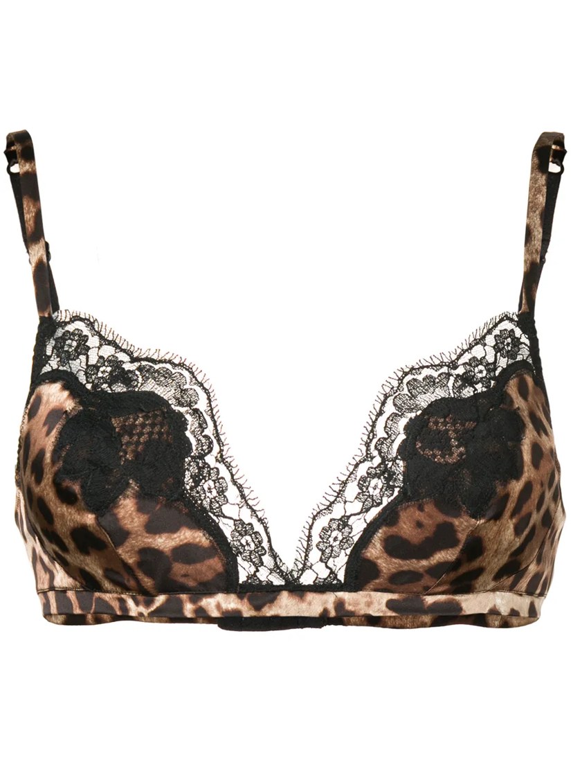 Leopard print bra