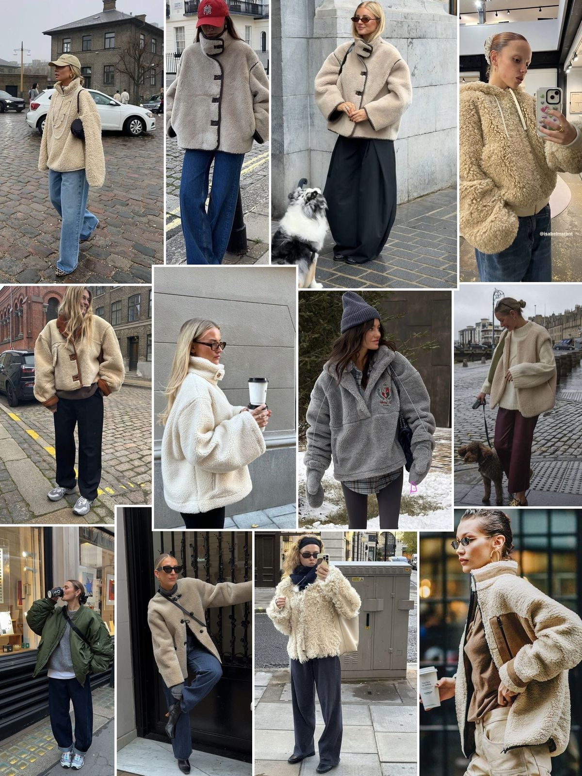 Sherpa Fleece collage