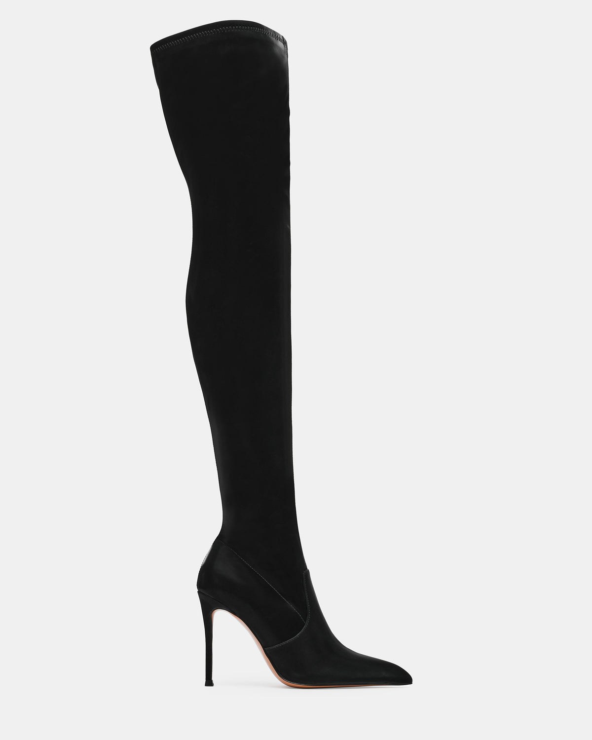 Pegasus Black Techno Fabric Over-the-Knee Boots