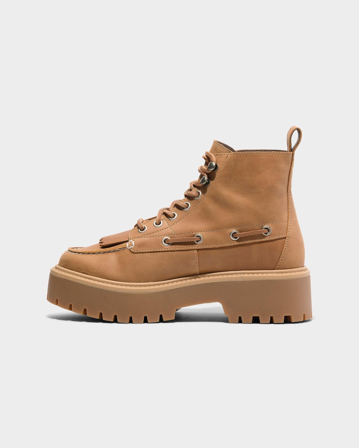 Stone Street Platform Kiltie Boots