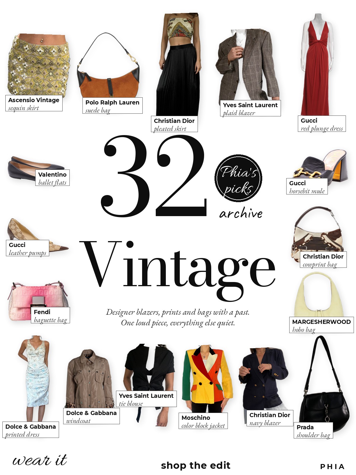 The Vintage Edit collage