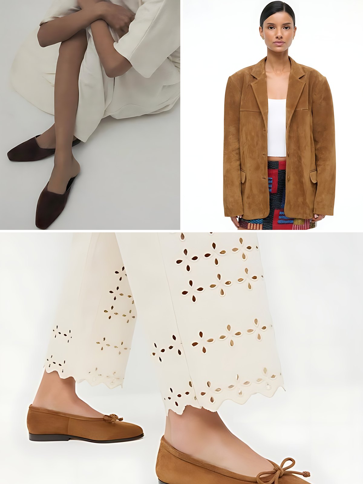 Three pictures that set the mood for brown suede