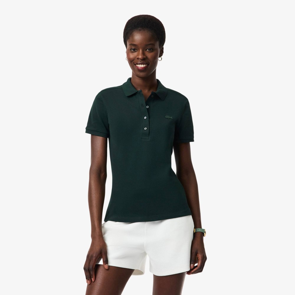 L.12.D Slim Fit Stretch Mini Piqué Polo